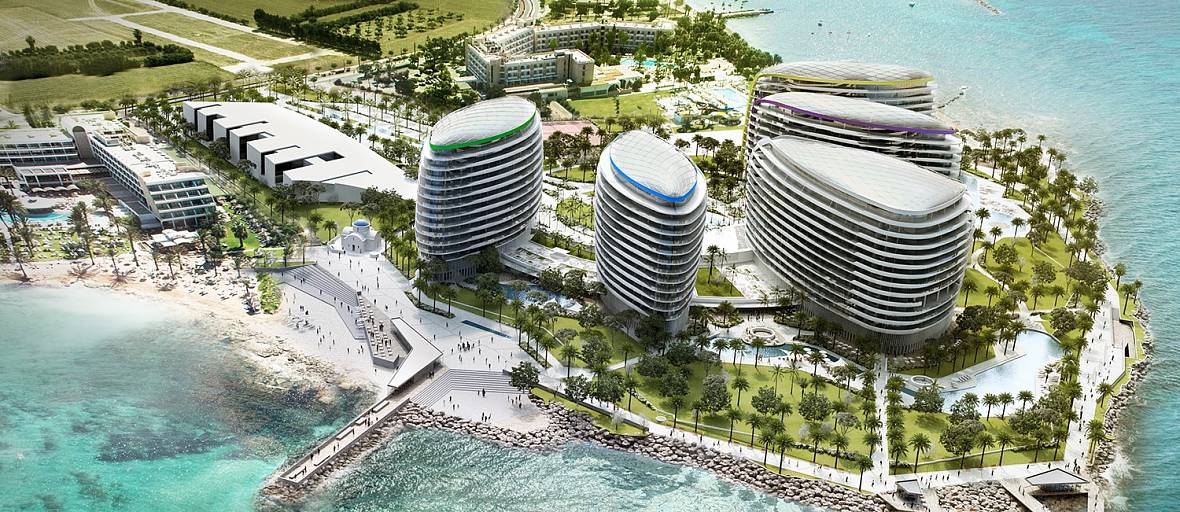 City-Scapes with Planting and water